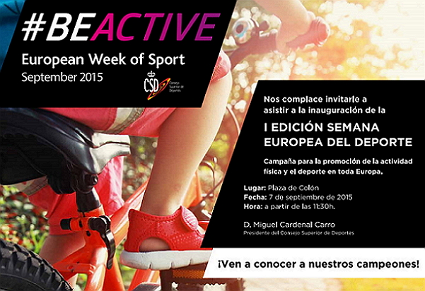 Cartel Semana Europea del Deporte